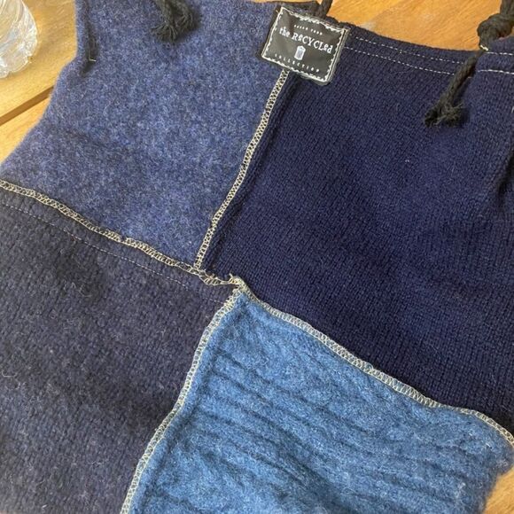 Susan Todd Felted Tote Bag Color Block Craft Bag NWT - Picture 3 of 6